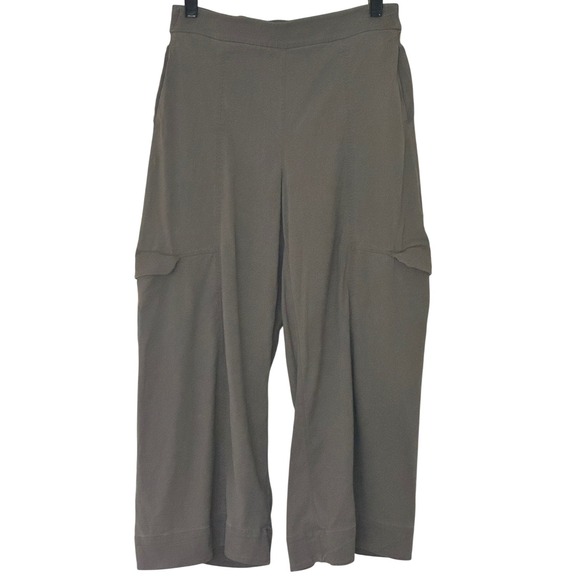 Lululemon Pants - Lululemon Metropolis Maven High Rise Crops Cargo Pants Gray Wide Leg Women's 6